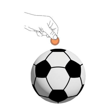 Salvadanaio football