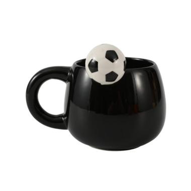 Tazza in ceramica con charm football