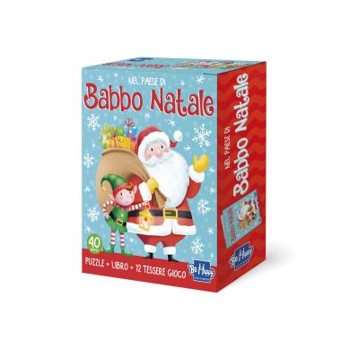 Nel paese di babbo natale puzzle libro e 12 tessere gioco