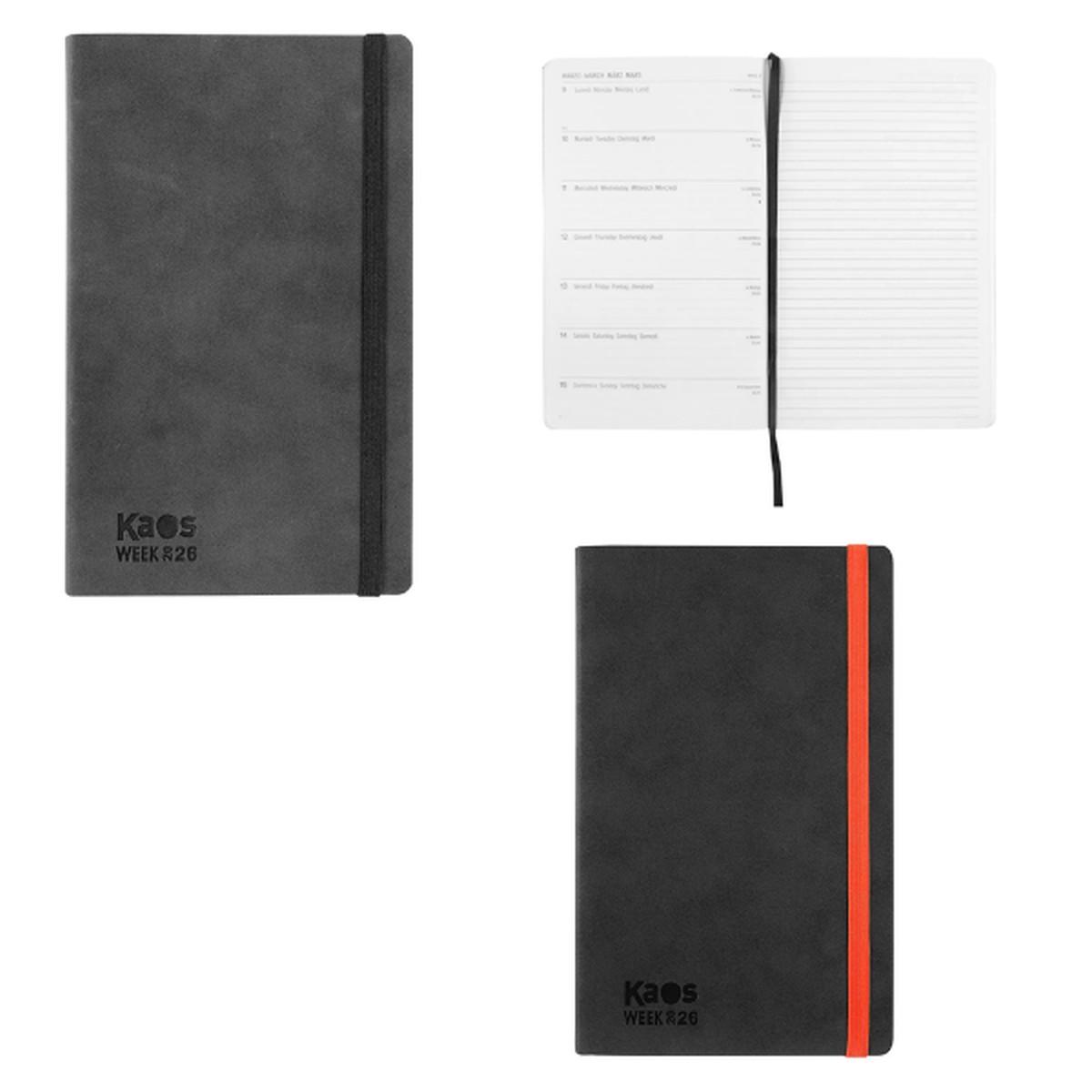 Agenda kaos 12 mesi settimanale large kaos 2026