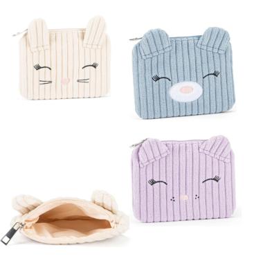 Portamonete mofu mofu in ciniglia