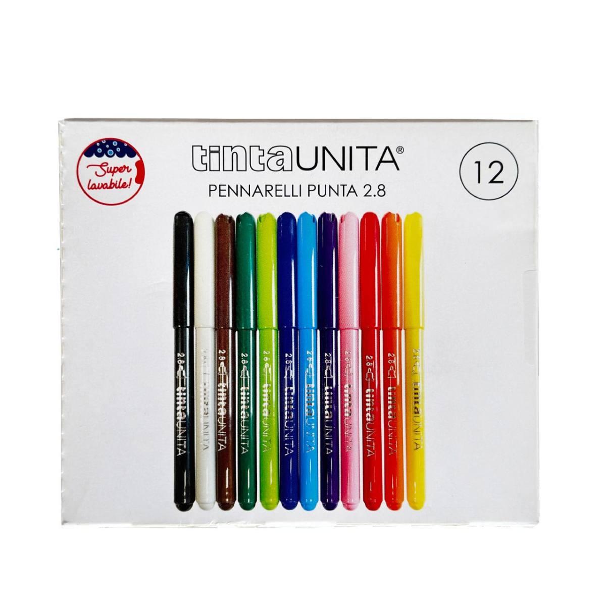 Pennarelli 2,8 tinta unita 12 pezzi