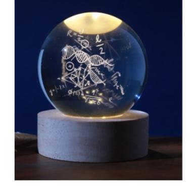 Lampada sfera piccola matematica