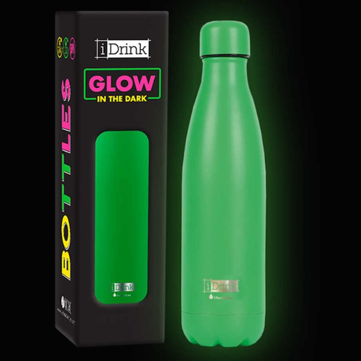 Bottiglia termica 500 ml glow in the dark verde