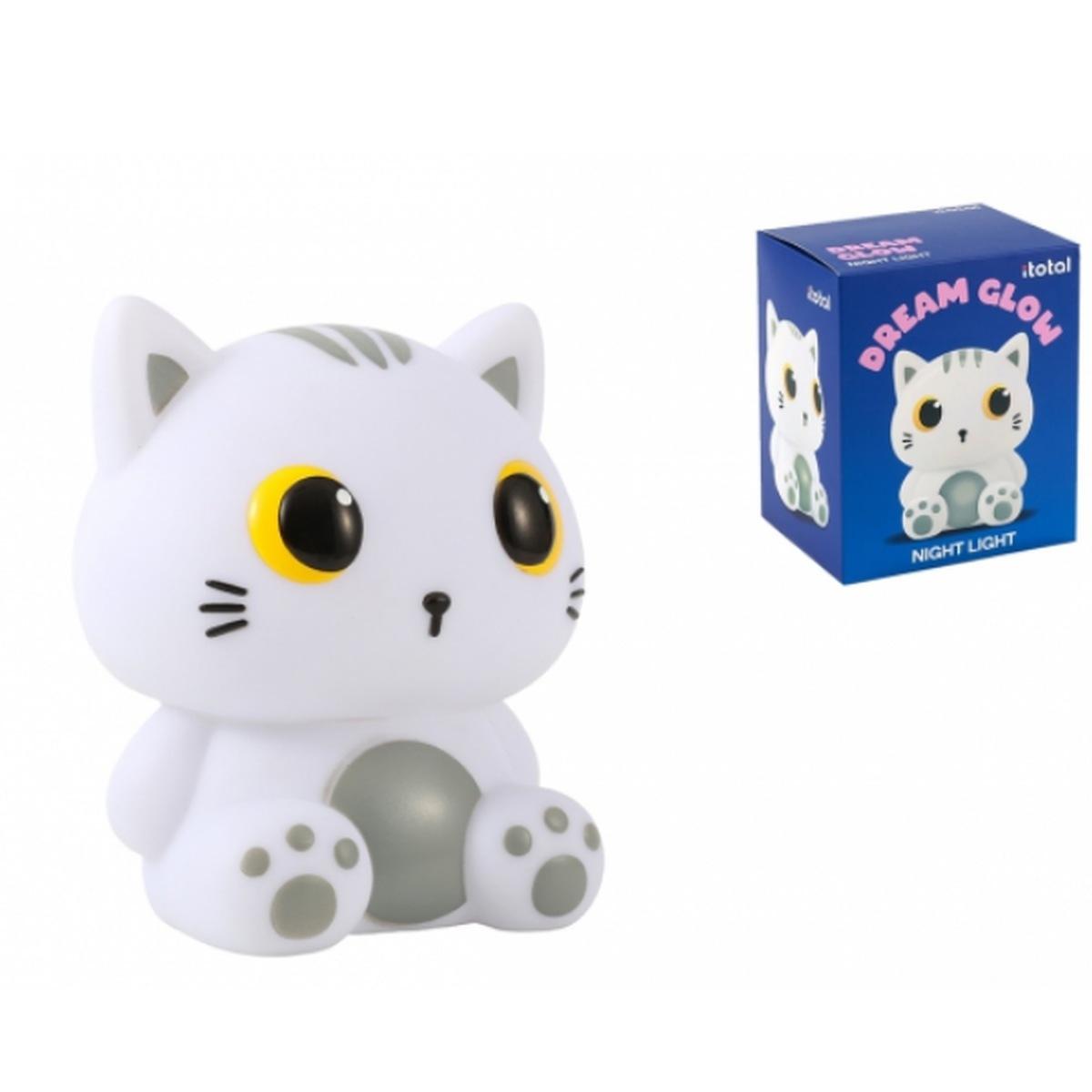 Luce notturna gatto bianco