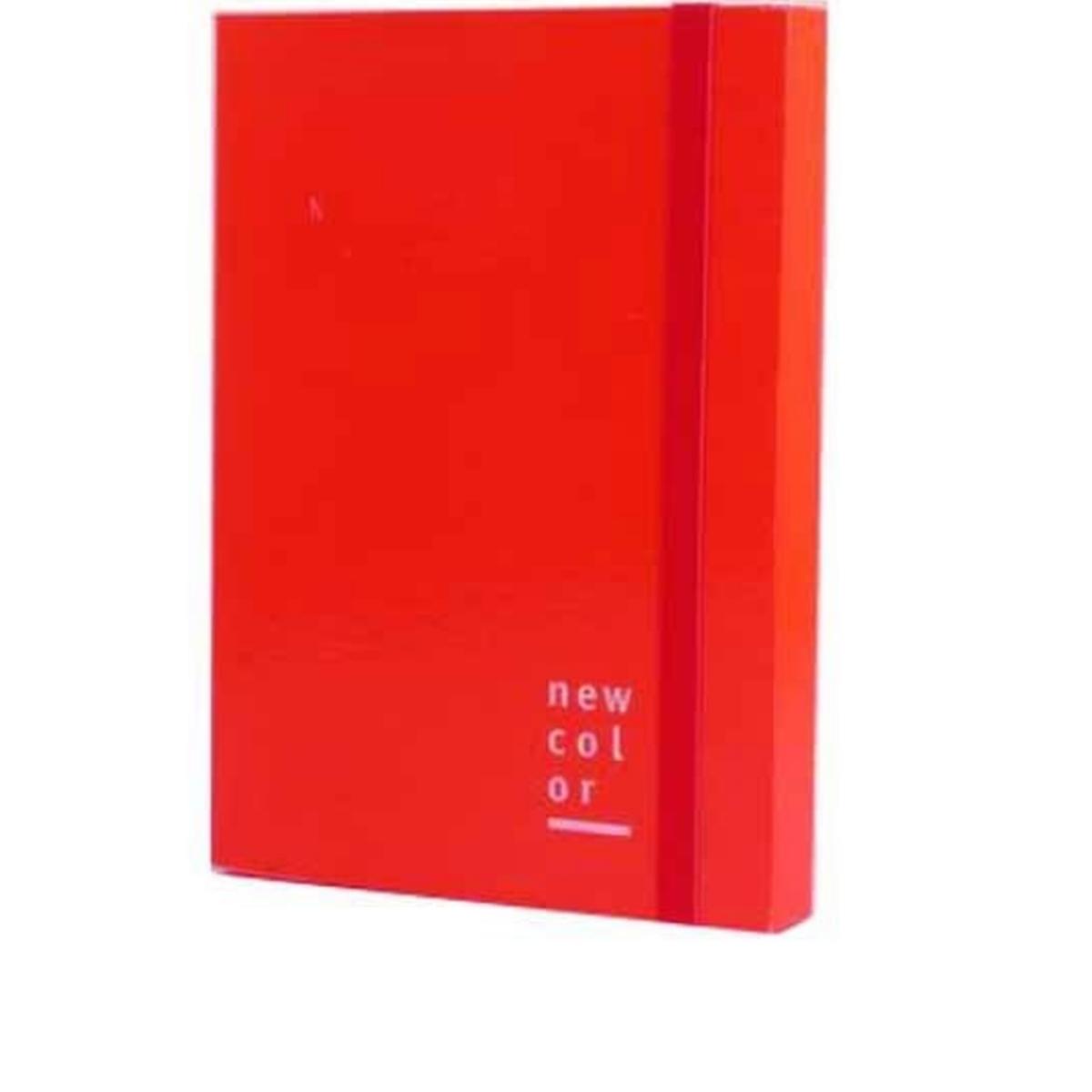 Cartella con elastico dorso 5 rosso