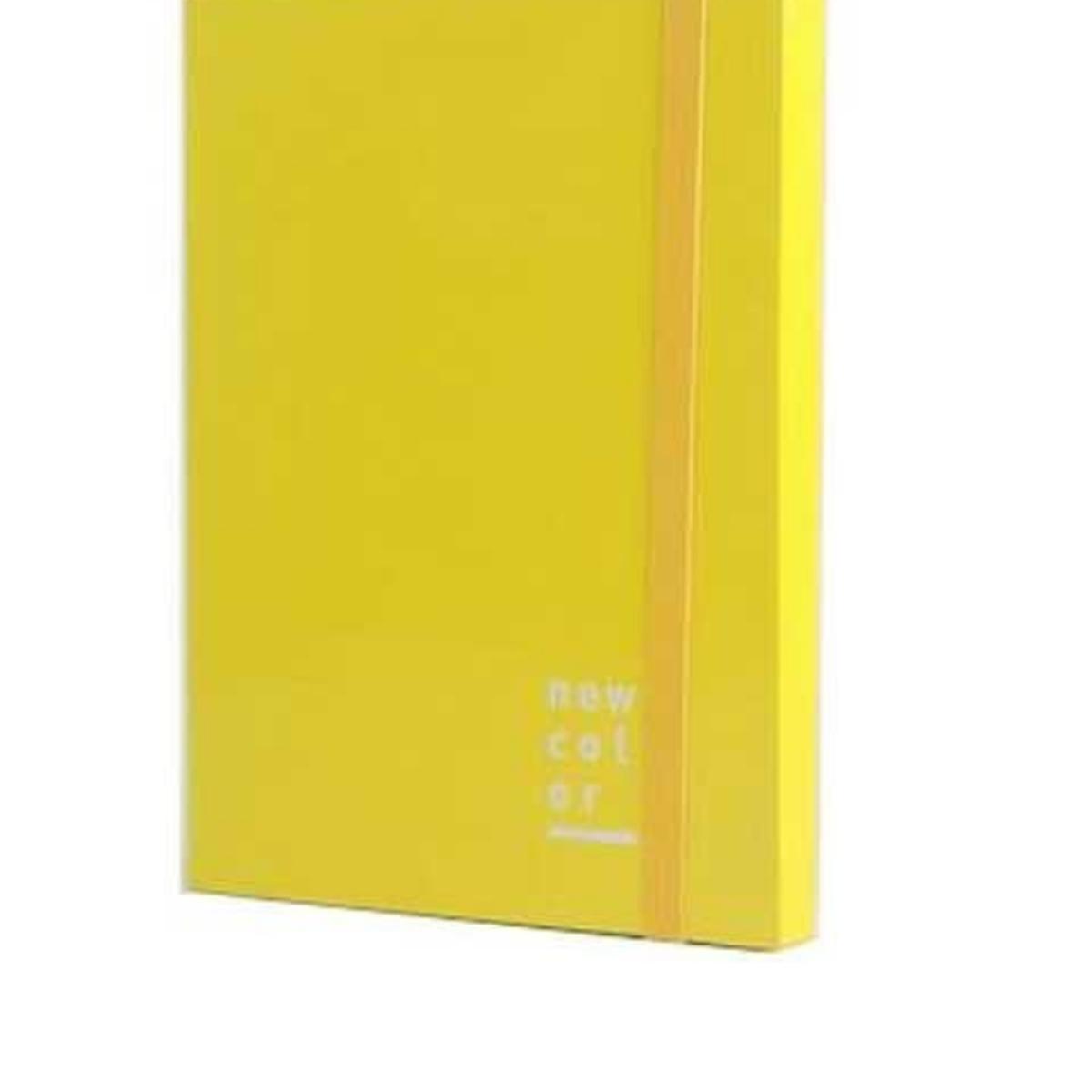 Cartella 3 lembi con elastico dorso 3 giallo