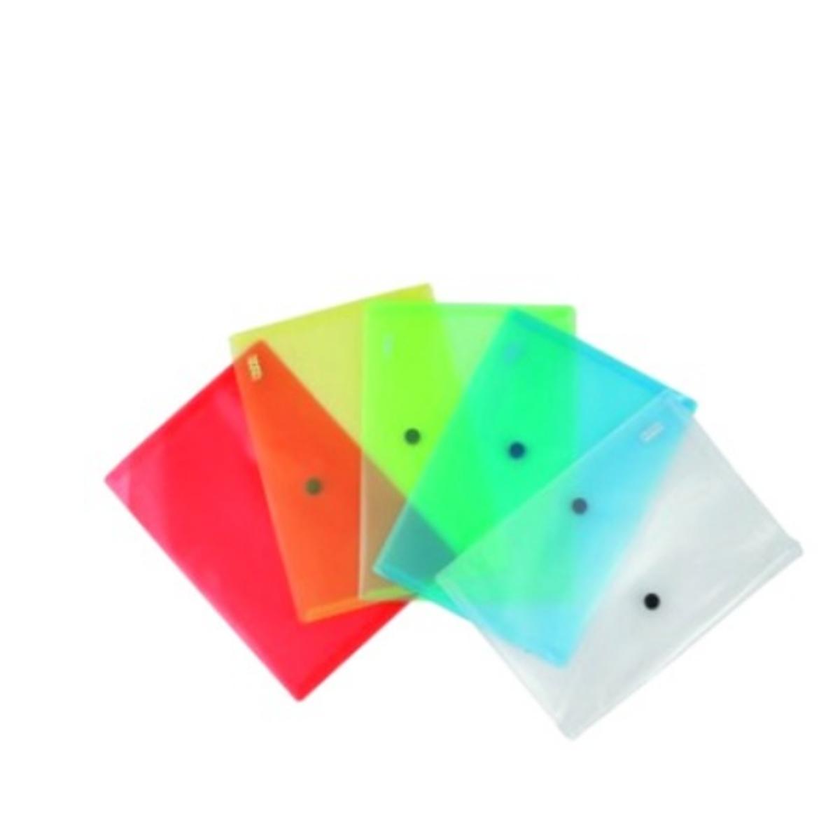 Busta trasparente a5 con bottone