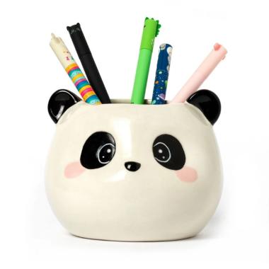 Porta penne in ceramica desk friends panda