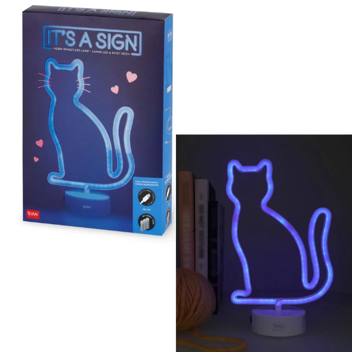 Lampada led neon kitty
