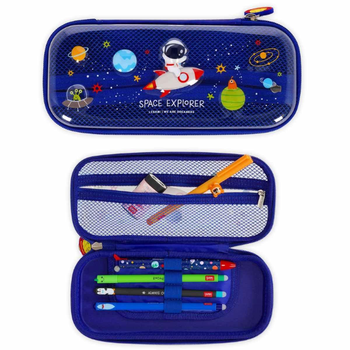 Borsellino trasparente rigido spazio