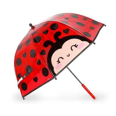 Ombrello con manico coccinella