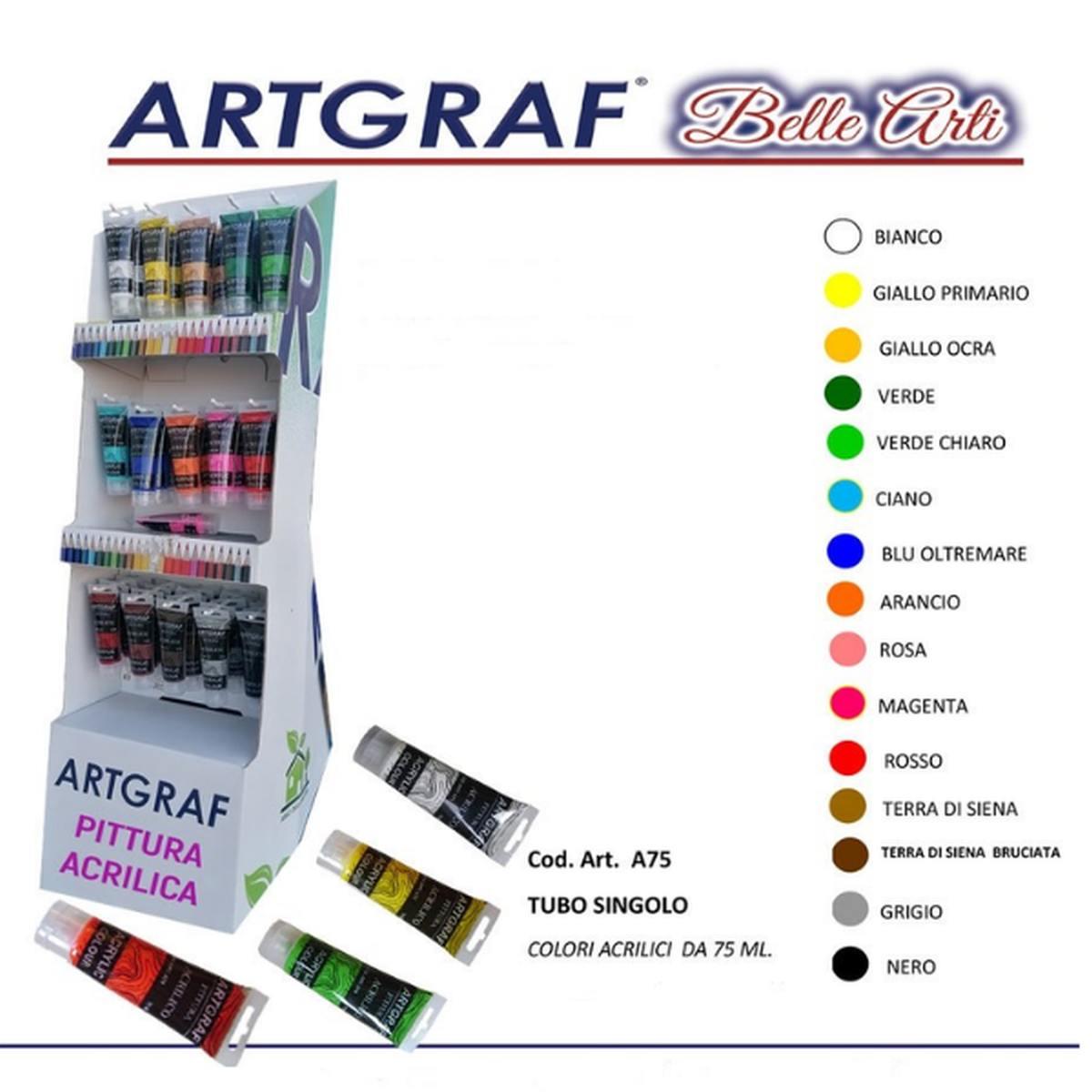 Colore acrilico artgraf 75 ml