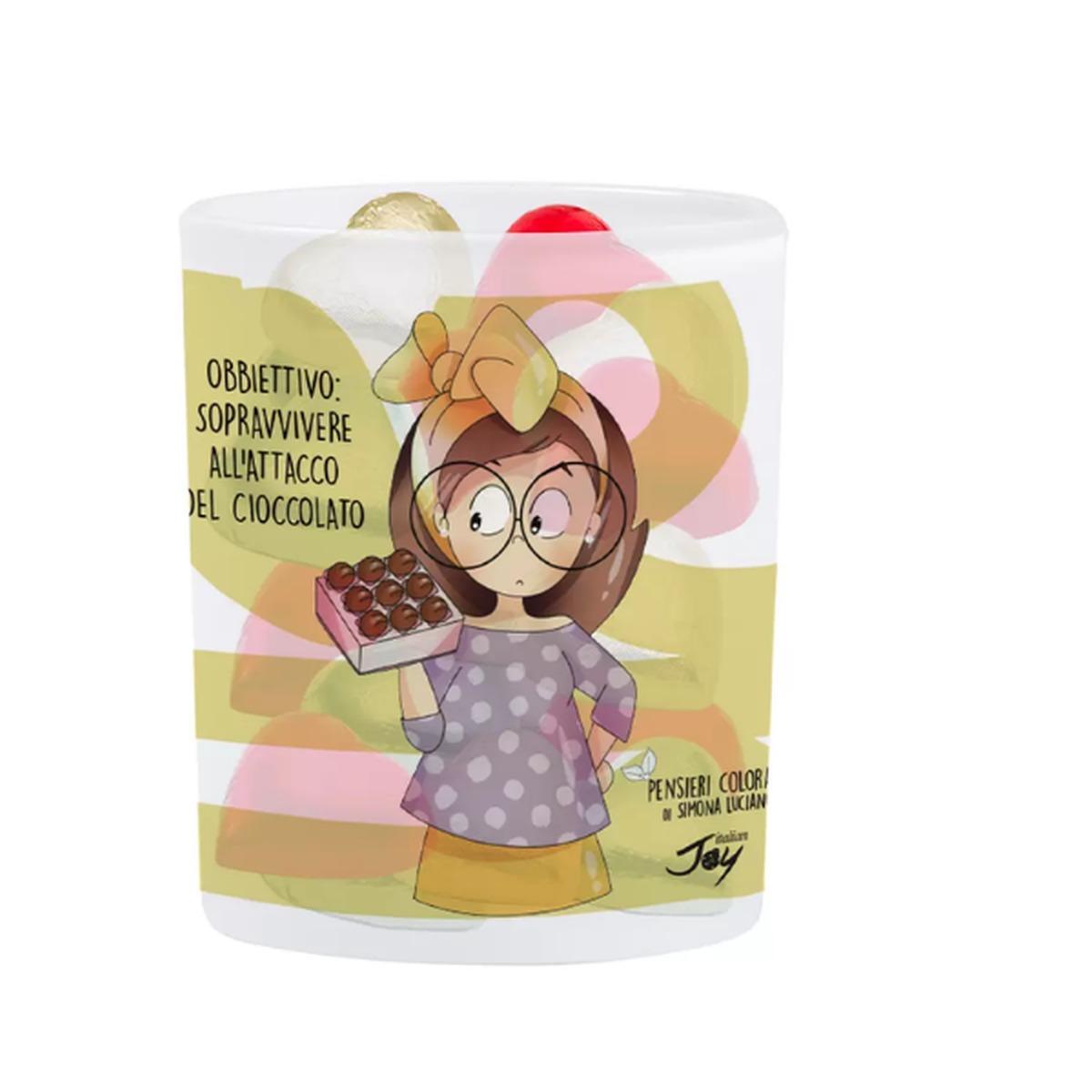 Cioccolatini in bicchiere pensieri colorati obbiettivo: sopravvivere