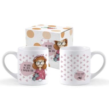 Tazzina caffÈ pensieri colorati  mi serve un caffÈ
