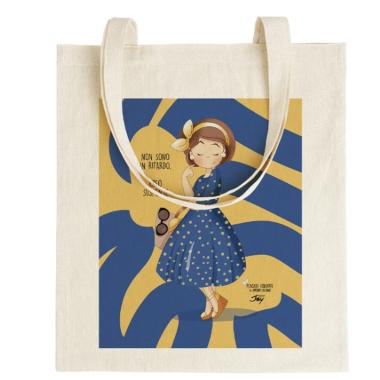 Tote bag pensieri colorati  non sono in ritardo