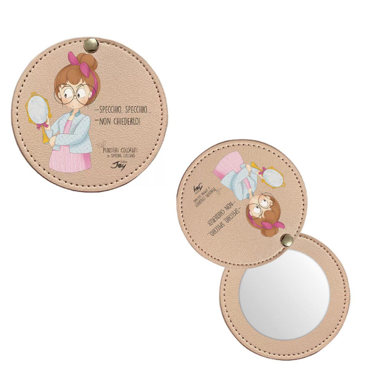 Specchietto tascabile pensieri colorati