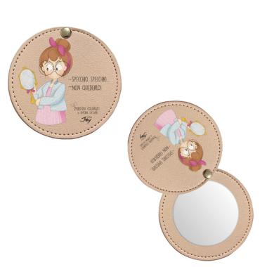 Specchietto tascabile pensieri colorati