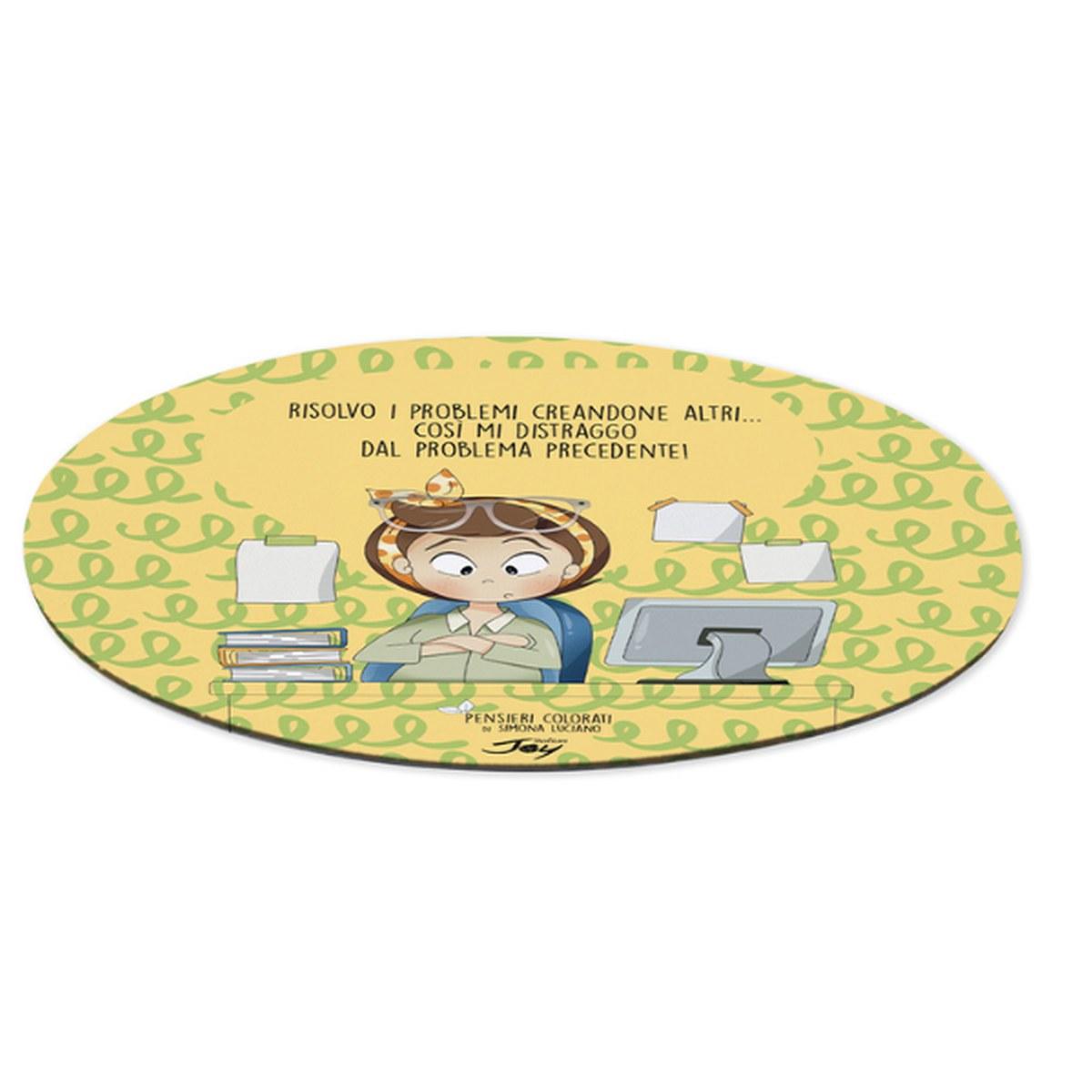 Mousepad pensieri colorati  risolvo i problemi
