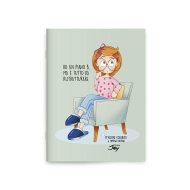 Notebook a5 pensieri colorati  ho un piano b