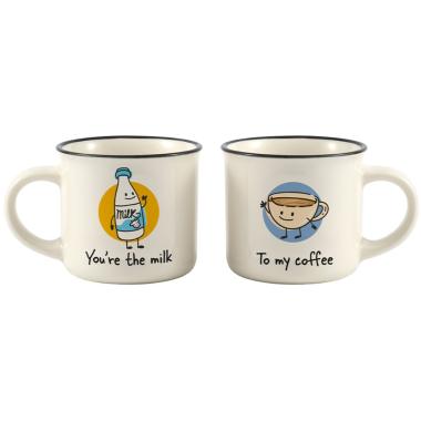 Set tazzine da caffe you're the milk