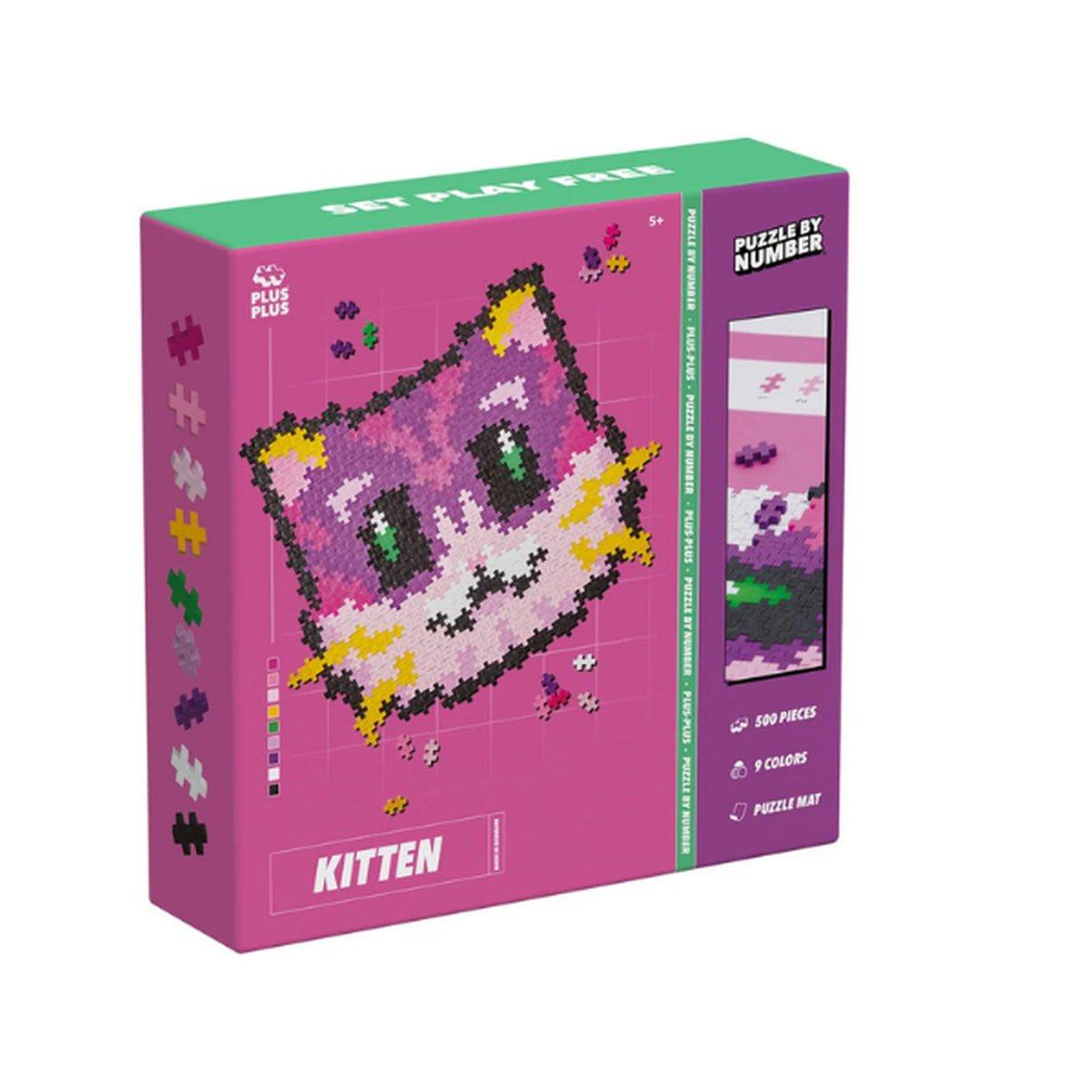 Puzzle by number kitten 500 pezzi