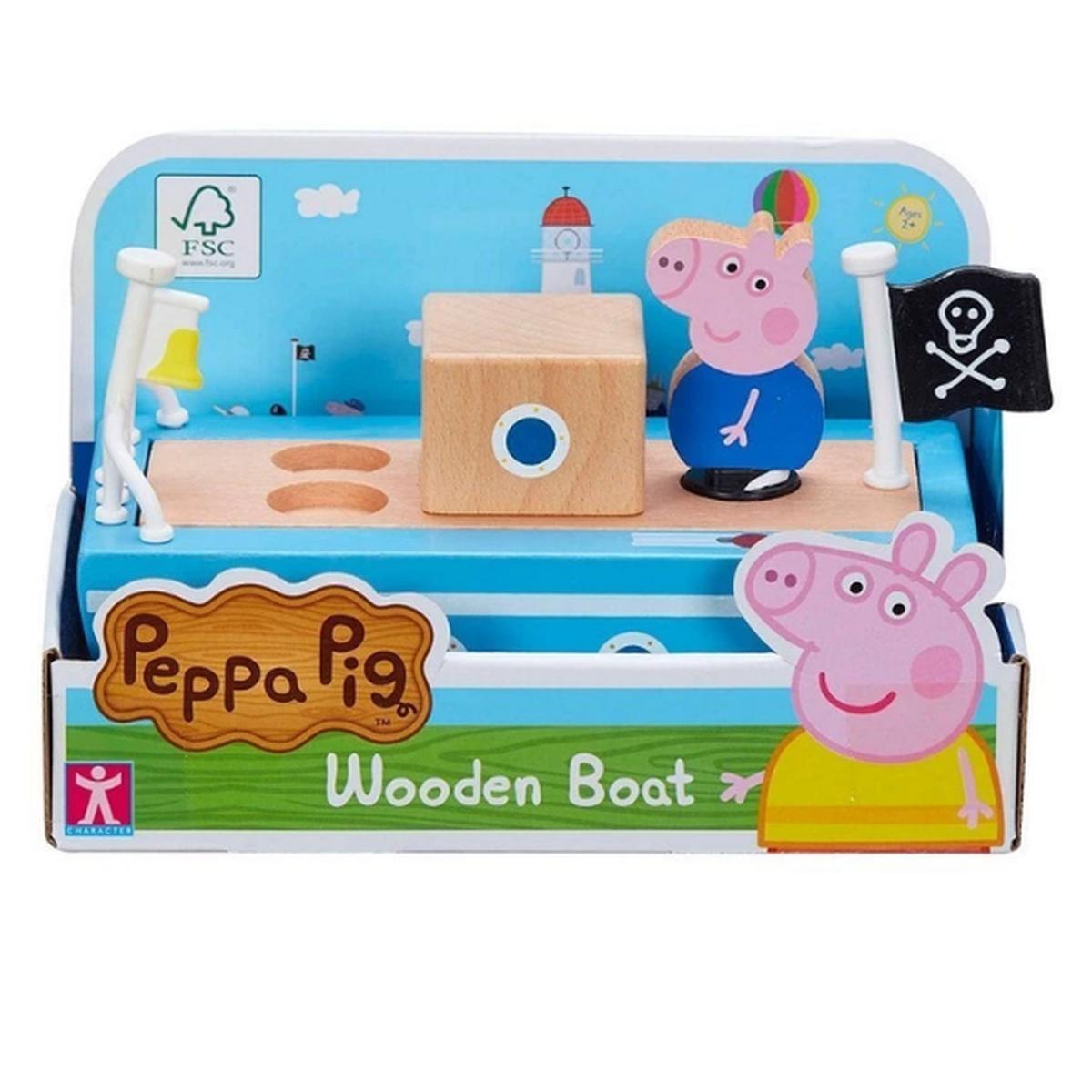 Peppa pig barca in legno di george