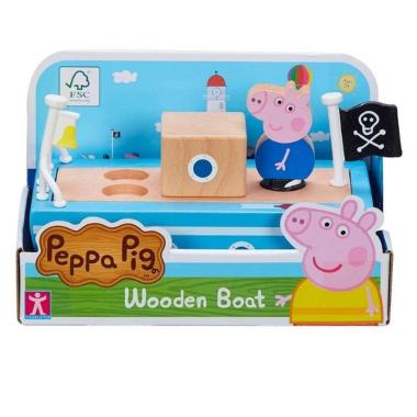 Peppa pig barca in legno di george