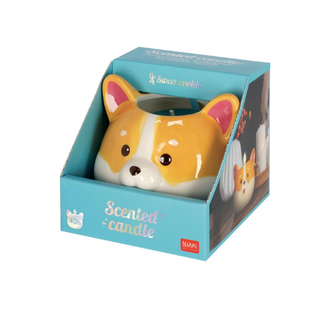 Candela profumata corgi