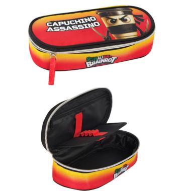 Astuccio ovale organizzato capuccino assassino  skifidol brainrot