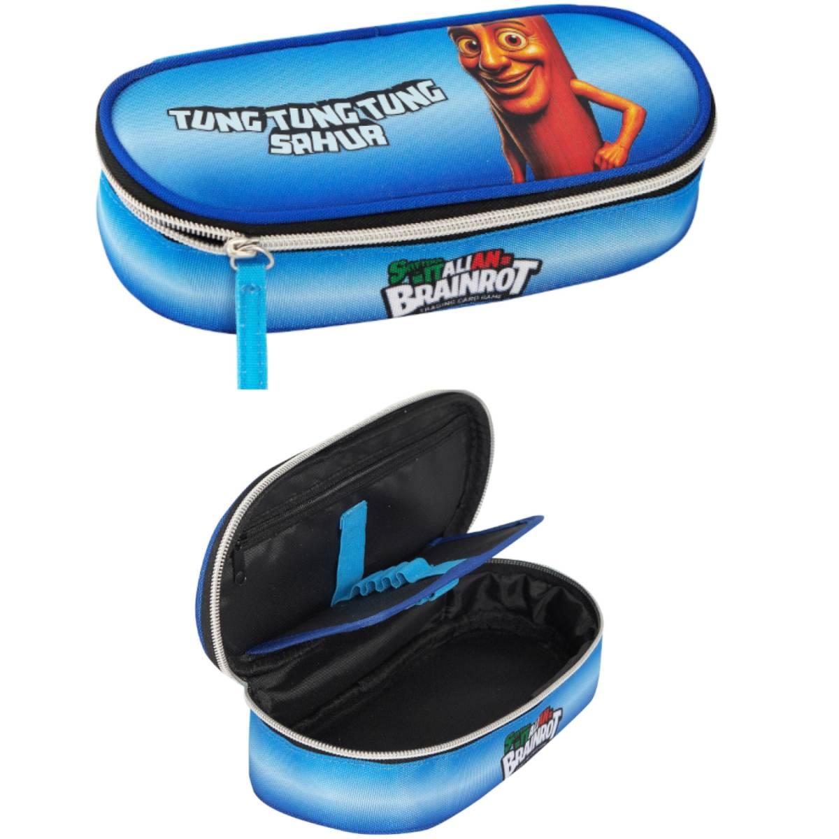 Astuccio ovale organizzato tung tung skifidol brainrot