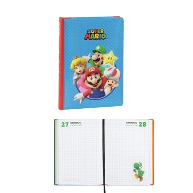 Diario 12 mesi 2026/2027 - super mario gruppo - non datato
