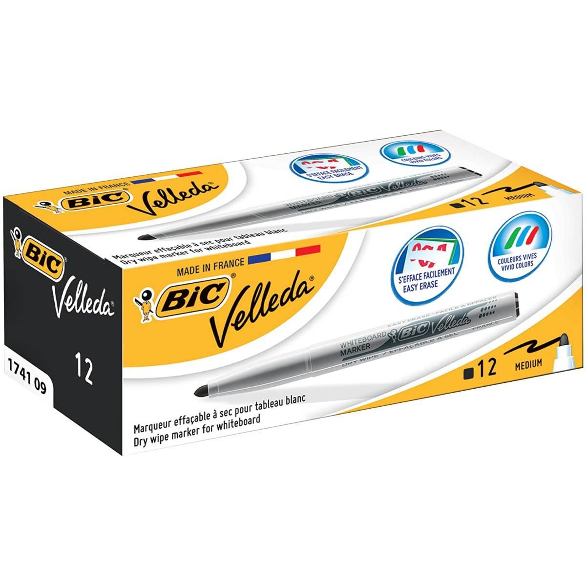 Bic pennarello velleda per lavagna nero