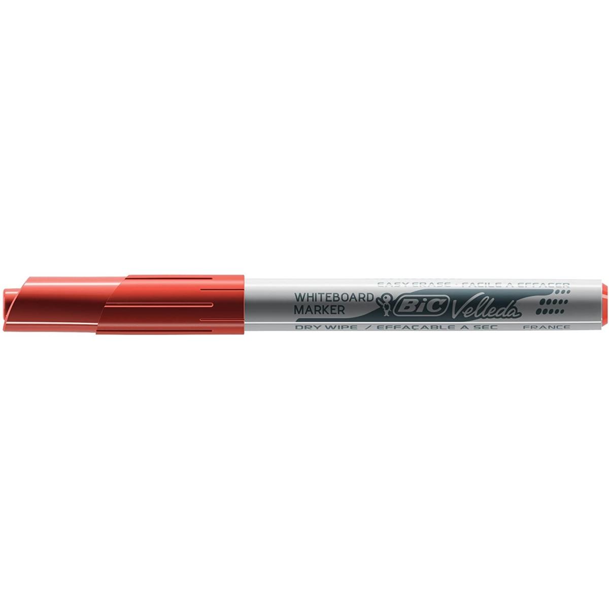 Bic pennarello velleda per lavagne rosso