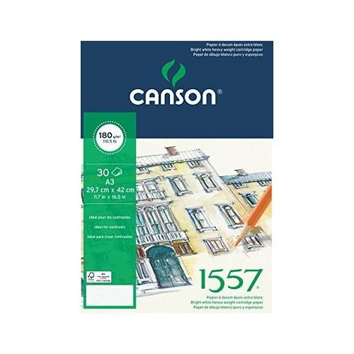 Blocco canson 1557 180gr.a3 30ff grana leggera