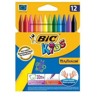 Colori a cera conf. 12pz  bic plastidecor