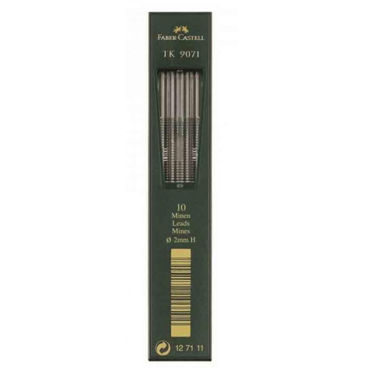 Astuccio 10 mine 2mm faber castell  h