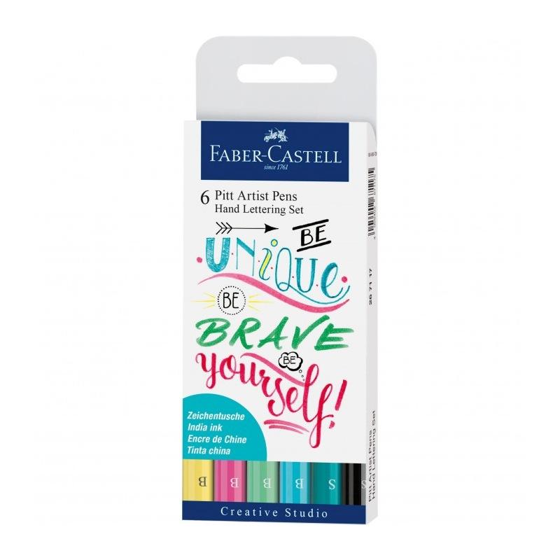 Pitt artist pens faber-castell 6 pz