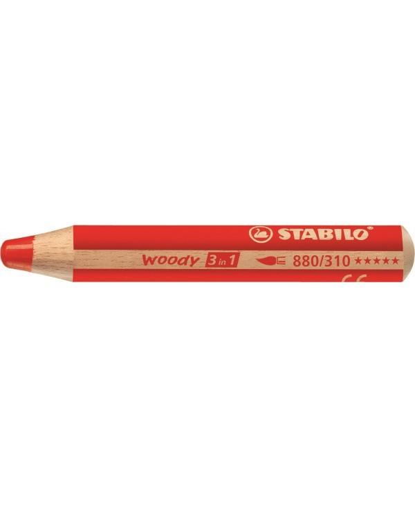 Stabilo woody 3 in 1 rosso