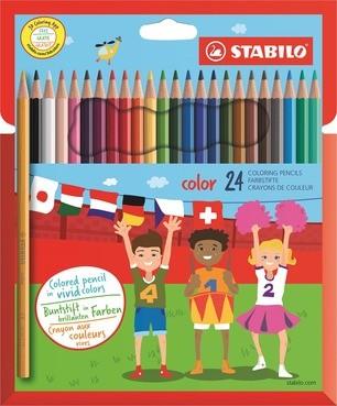 Matite stabilo color da 24 senza fluo