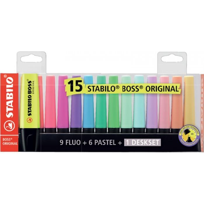 Stabilo boss set scrivania 15pz