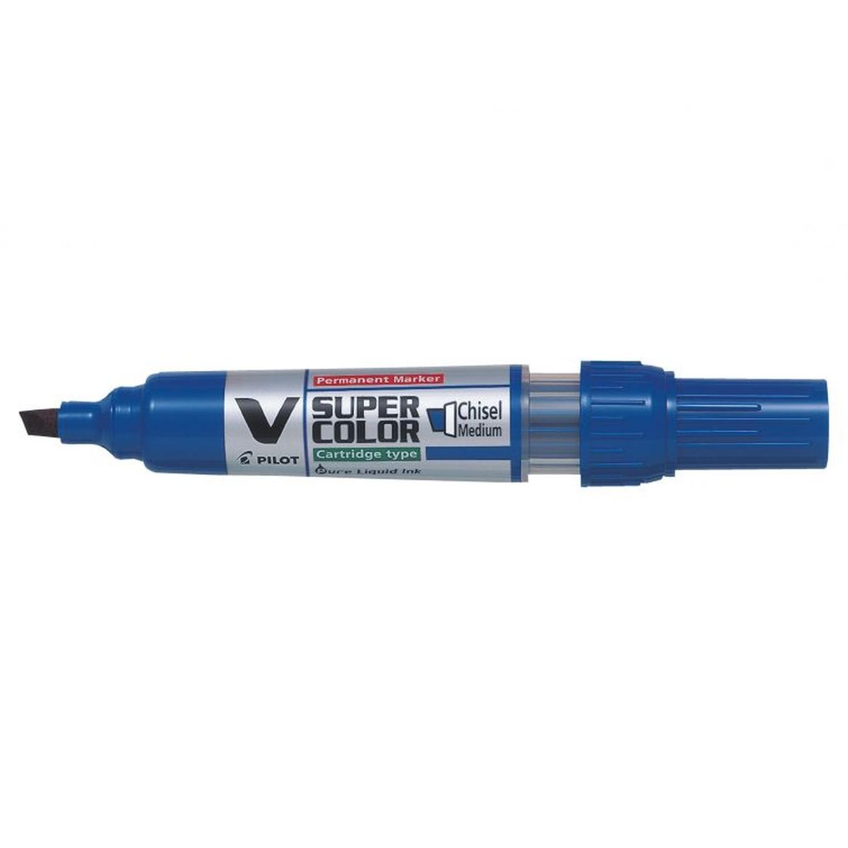 Marcatore ricaricabile super color v blu